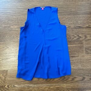 Vince Camuto V-Neck Polyester Tank Top